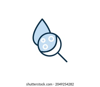 Water premium line icon. Simple high quality pictogram. Modern outline style icons. Stroke vector illustration on a white background. 