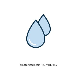 Water premium line icon. Simple high quality pictogram. Modern outline style icons. Stroke vector illustration on a white background. 