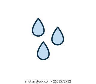Water premium line icon. Simple high quality pictogram. Modern outline style icons. Stroke vector illustration on a white background. 