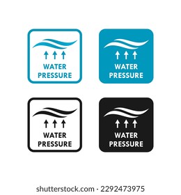ilusión de la plantilla del logotipo del diseño de presión de agua