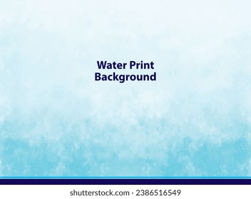 Water print background for soft design