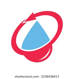 water process icon logo design template