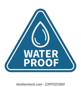 Water Promotion Sign In Blue Triangle Shape With White Line For Product Label Promotion Business Marketing Social Media Information
