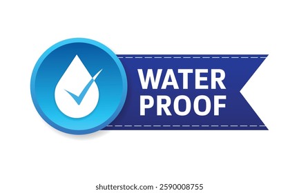 Water proof flat Vector and flat icon design
