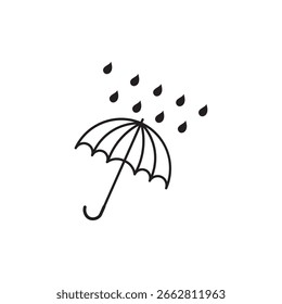 Ilustración vectorial del logotipo de la prueba de agua aislada en el fondo blanco