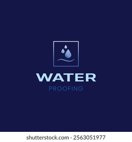 Water Proofing Service Logo - Water Leakage Repair Logo - Plumbing service