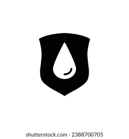 water protect icon vector water resistance drop protection 