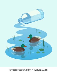 Water protection. Concept vector illustration.