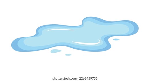 Water puddle, Spill, lake , liquid. vector illustration