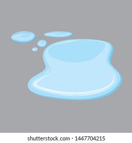 Water puddle Vector Illustration isolated