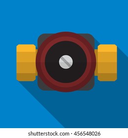 Water pump flat icon illustration isolated vector sign symbol