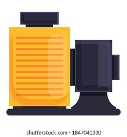 Icono de bomba de agua. Dibujo del icono vectorial de la bomba de agua para diseño web aislado en fondo blanco