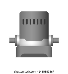 Water pump icon cylinder shape. Built in electronic controller with inverter function. Automatic start, stop and protection from dry running. For home device that require constant water pressure.