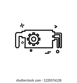 Water pump icon design vector
