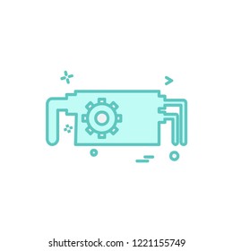 Water pump icon design vector