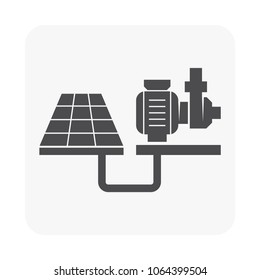 Water pump icon on white.