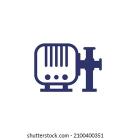 water pump icon on white
