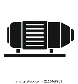 Water pump icon simple vector. Engine system. Valve compressor