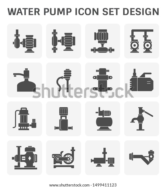 Water Pump Icon Such Centrifugal Rotary Stock Vector (Royalty Free ...