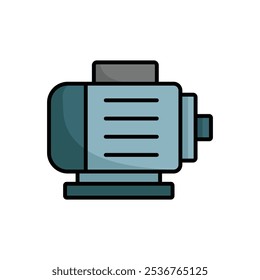 Plantilla de diseño de Vector de icono de bomba de agua simple y limpia