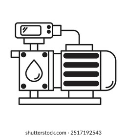 Water pump icon vector on white background