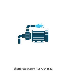 Water Pump Machine Icon Vector Illustration Design Template Web