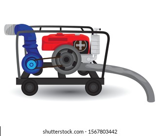water pump on white background vector design