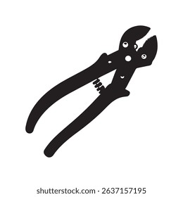 Water pump pliers icon isolated on white background.
