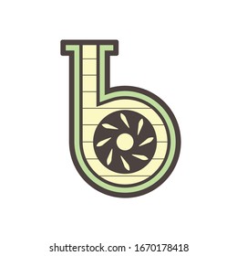 Bomba de agua y diseño de iconos vectoriales de cuchilla.
