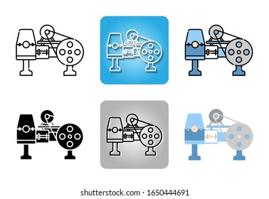 icono de la estación de bomba de agua aislado en fondo blanco para diseño web