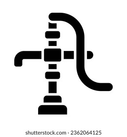 Water Pump Vector Glyph Icon For Personal And Commercial Use.
