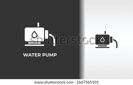 Water Pump Vector, Icon Or Logo Sign Isolated Symbol Illustration