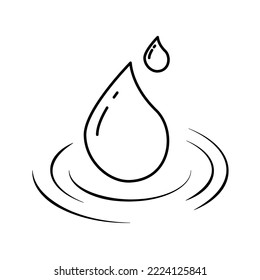 Agua, vectores de agua pura, planos e ilustración
