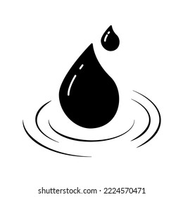 Agua, vectores de agua pura, planos e ilustración