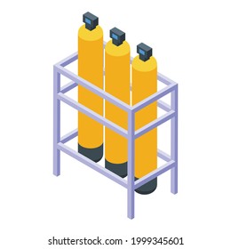 Water purification home tanks icon. Isometric of Water purification home tanks vector icon for web design isolated on white background