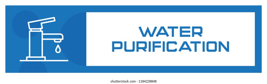 Water Purification Icon Concept