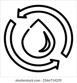 Water Purification Icon Element For Design