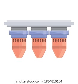 Icono del sistema moderno de purificación de agua. Dibujo de purificación de agua moderna icono vector de sistema para diseño web aislado en fondo blanco