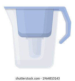 Water Purification Plastic Jug Icon. Cartoon Of Water Purification Plastic Jug Vector Icon For Web Design Isolated On White Background