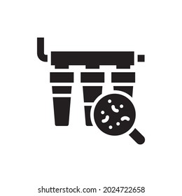 water purification vector solid icon style illustration. EPS 10 File