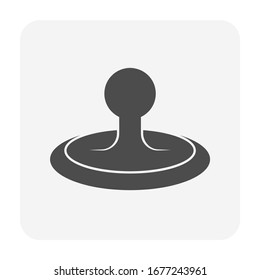 Water purified drop icon to show purity clean and fresh from natural or quality water, Quality water appropriate for a end-use such as drinking or water supply etc, Vector illustration design icon.