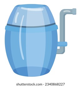 Water purifier icon cartoon vector. Filter system. Tank home