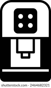 A water purifier icon illustration in line style