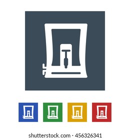 Water purifier Icon Isolated on White Background.vector illustration icon