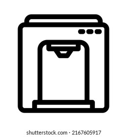 water purifier icon or logo isolated sign symbol vector illustration - high quality black style vector icons
