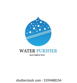 icono vectorial del diseño del logotipo del purificador de agua