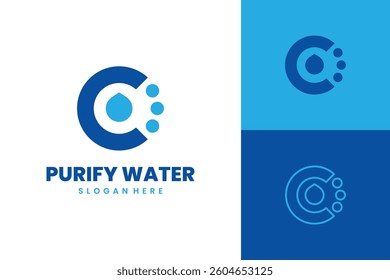 Water Purify Logo Design Vector