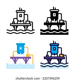 Water Quality Icon Set Style Collection