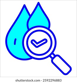 Water Quality Simple Icon Vector Illustration Concept