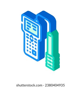 water quality testing hydrogeologist isometric icon vector. water quality testing hydrogeologist sign. isolated symbol illustration